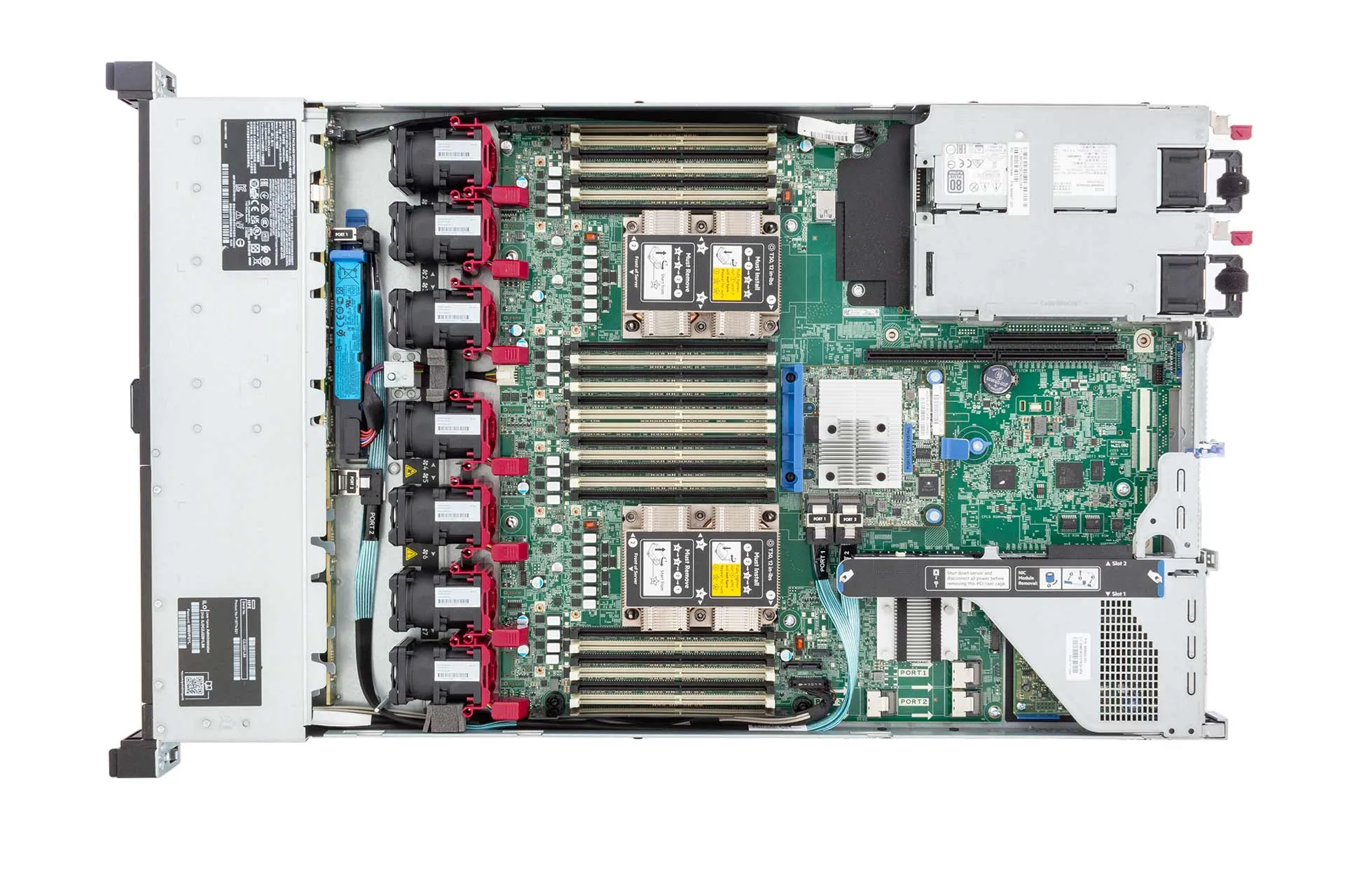 HPE ProLiant DL360 Gen10 Rack Server, 2x Gold 5218B 2.30GHz, 16-Core, noRAM, 8xSFF, P408i-a, 1x Cage, 331T
