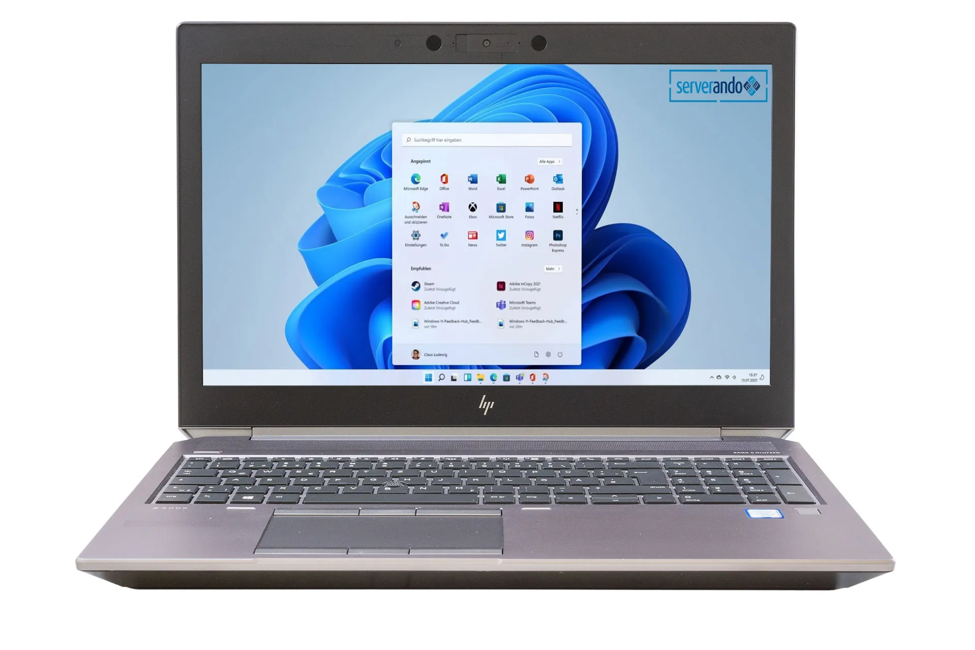 HP ZBook 15 G6 Mobile WS, i7-9850H 2.60GHz, 6-Core, 32GB PC4, 512GB NVMe SSD, 15.6 Zoll, Win11Pro