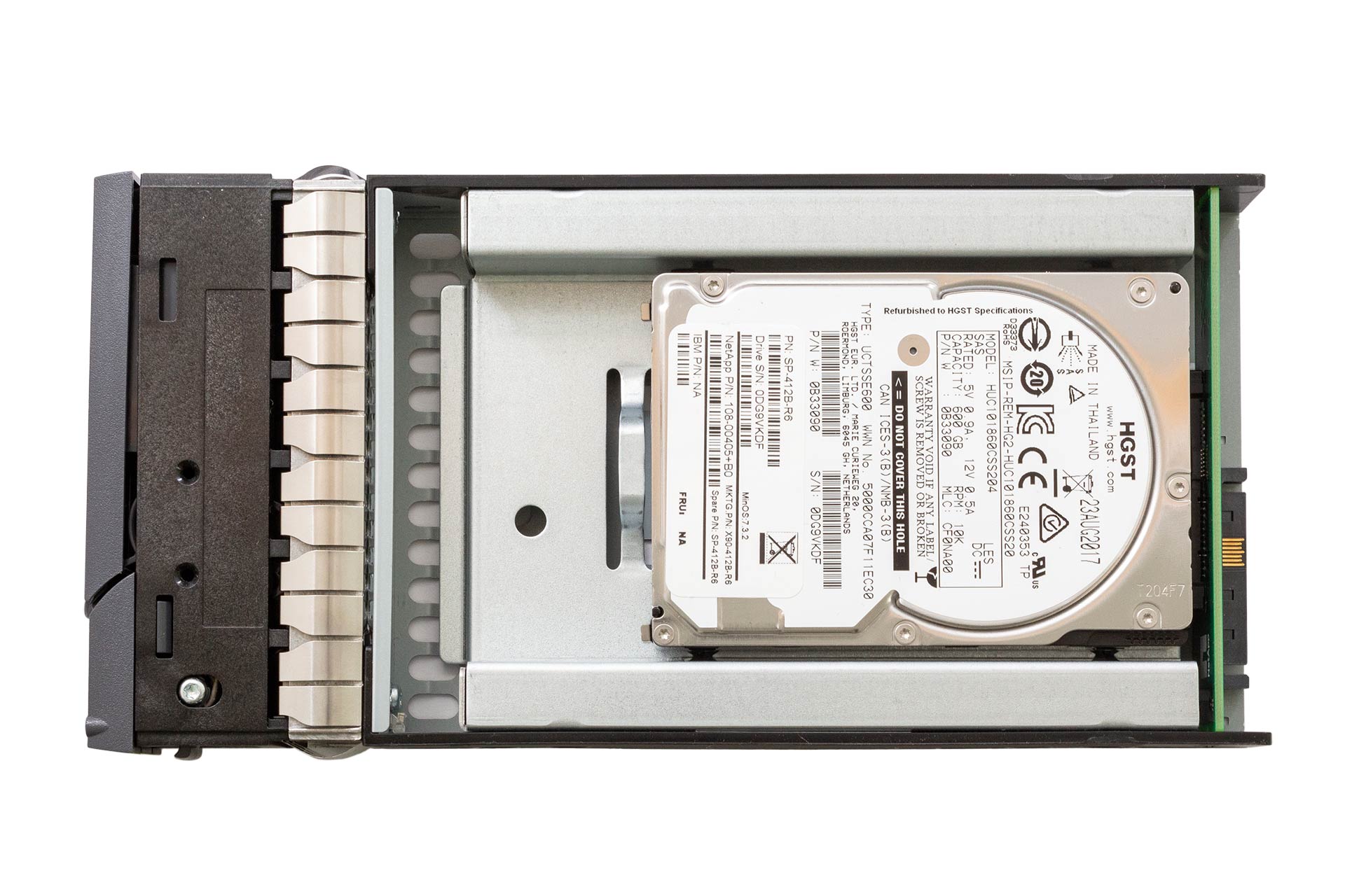 NETAPP HDD 600GB 6G SAS 15k 2.5" SFF 520b Festplatte inkl. 3.5" LFF Converter Tray