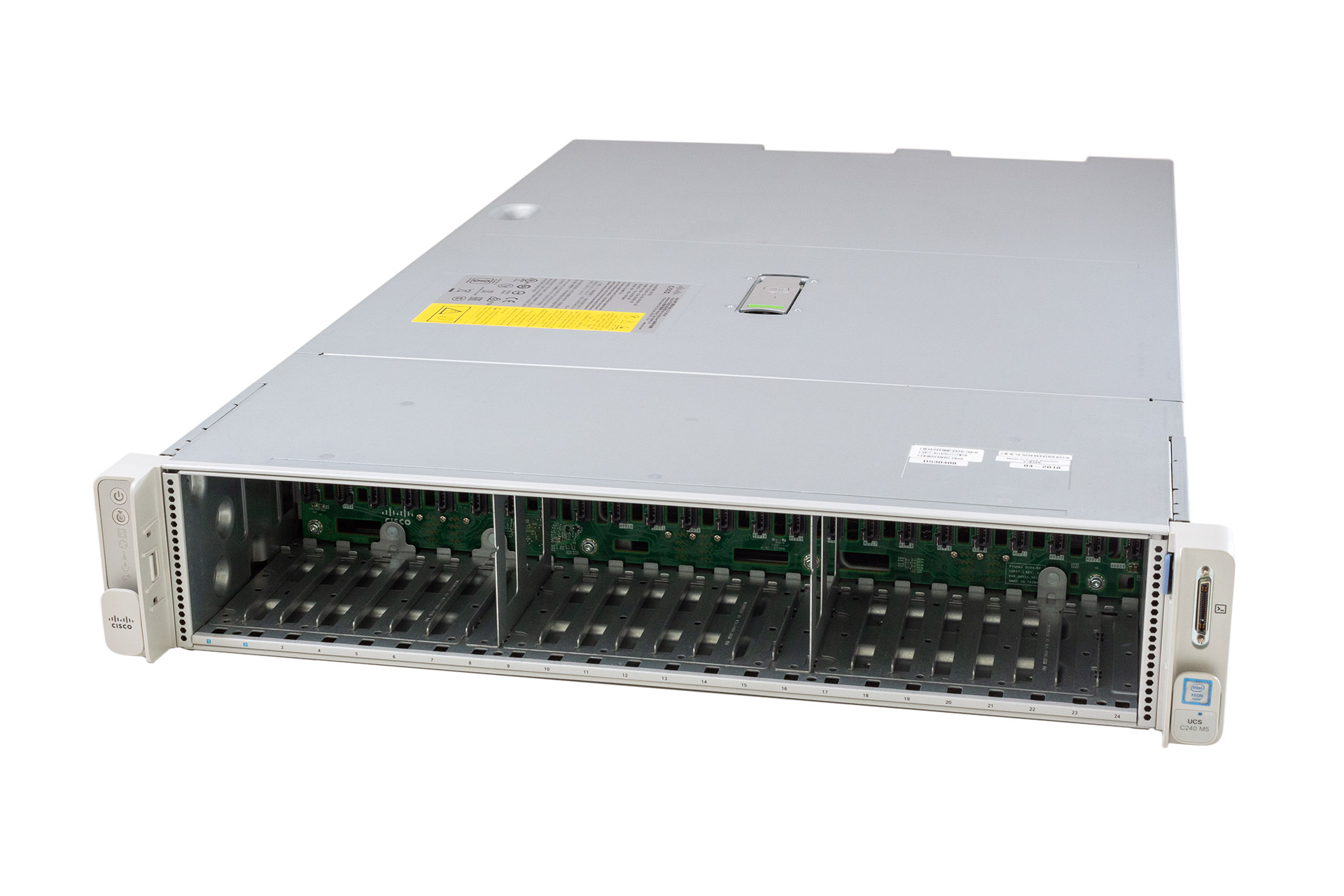 Cisco UCS C240 M5, 2x Gold6148 2.40GHz, 20-core, noRAM, 24xSFF, Megaraid-12G/4GB, MLOM-40G, 2x1050W, cover
