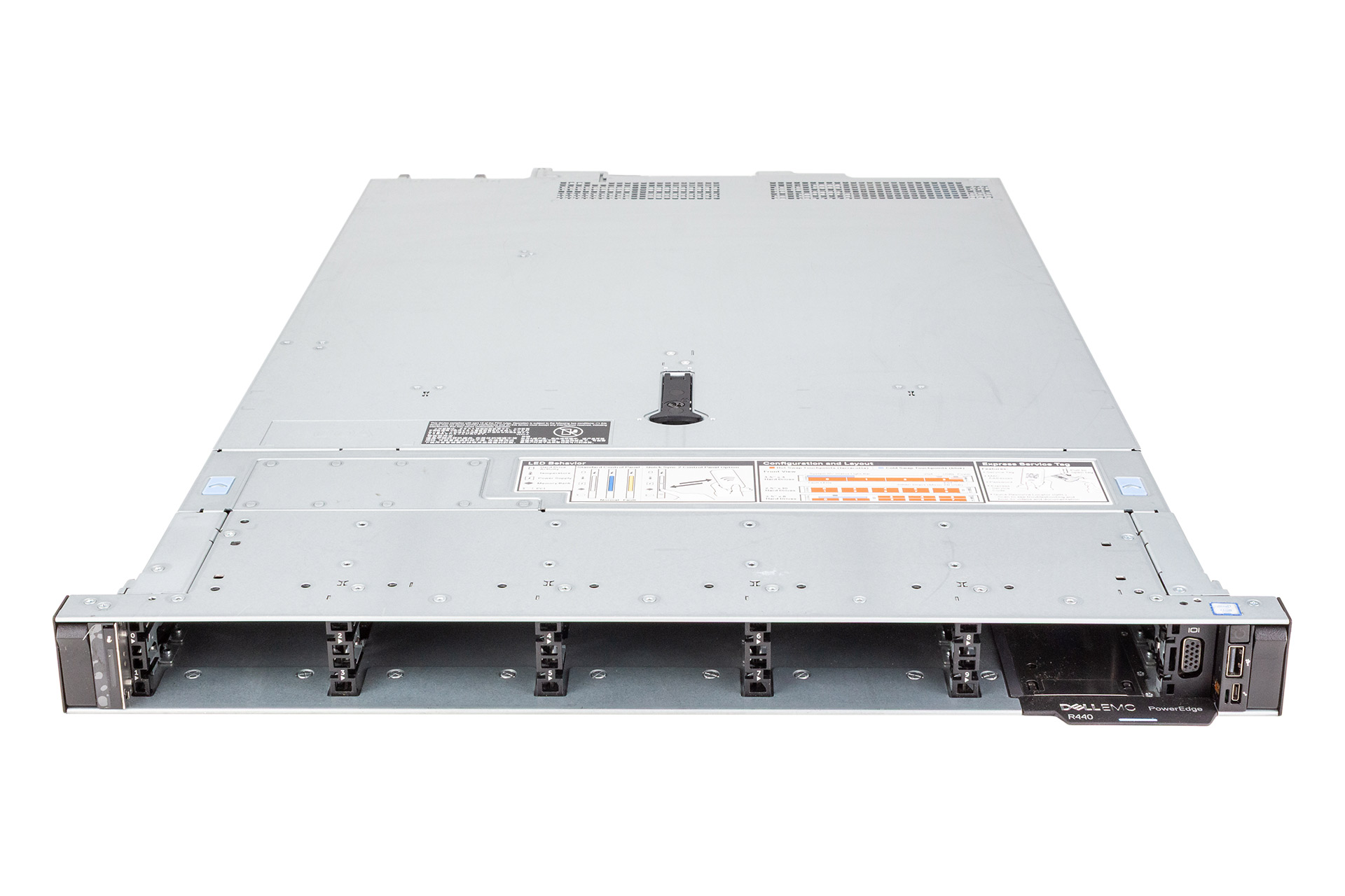 Dell PowerEdge R440 Rack Server 1x Silver 4110 2.10GHz 8-Core, noRAM, 10xSFF, H730P