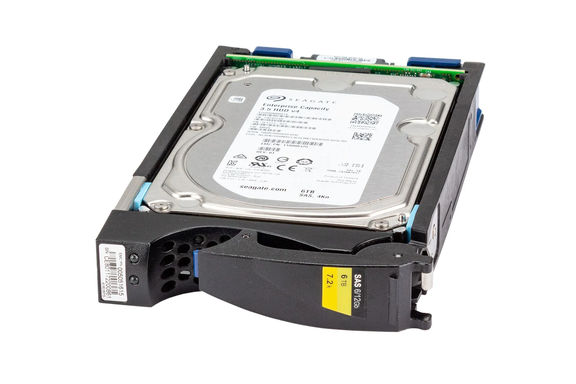EMC 6TB 12G SAS HDD 7.2k, 3.5 Zoll LFF 4096b Festplatte für Server