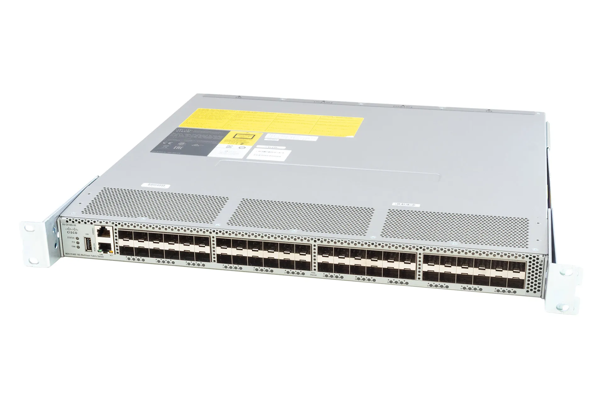 Cisco Switch SAN 9148S Multilayer Fabric, 48x FC-16G SFP+, 12 Ports Licensed, 2x300W PSU Cisco Switch SAN 9148S Multilayer Fabric, 48x FC-16G SFP+, 12 Ports Licensed, 2x300W PSU