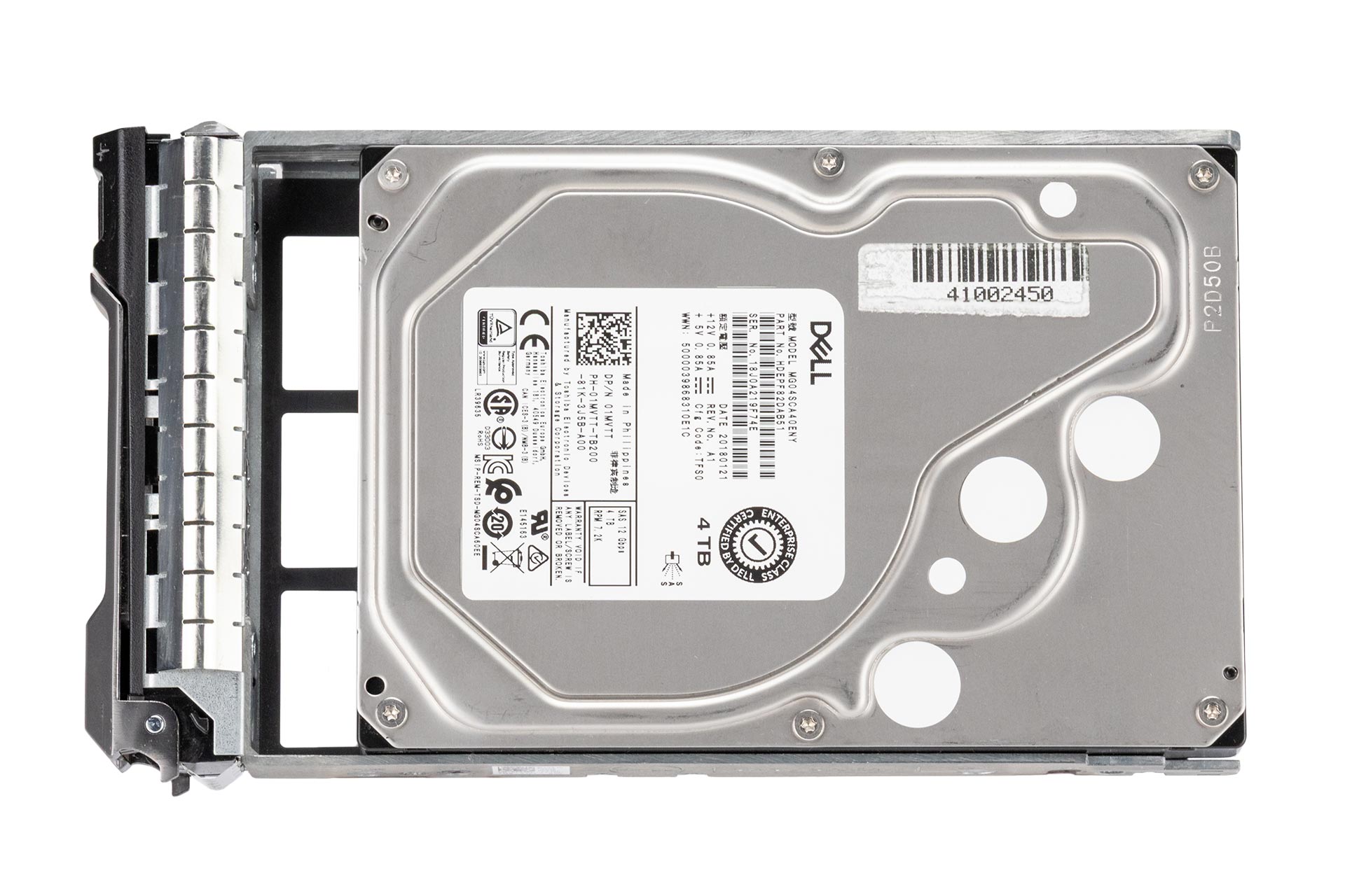 Dell 4TB 12G SAS HDD 7.2k, 3.5 Zoll LFF Festplatte für Server
