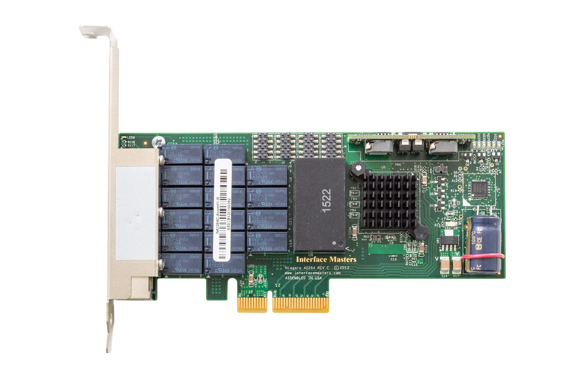 InterfaceMasters NIC Niagara 42264 GbE 4xRJ45 QP Netzwerkkarte InterfaceMasters NIC Niagara 42264 GbE 4xRJ45 QP Netzwerkkarte