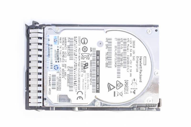 HPE 300GB 6G SAS HDD 10k, 2.5 Zoll SFF Festplatte für Server, SC ENT HP HDD 300GB 6G SAS 10k 2.5" SC ENT Festplatte