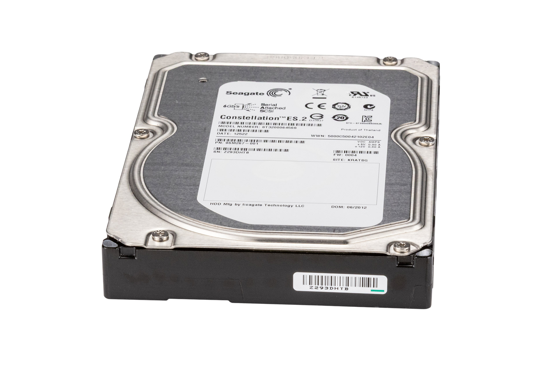 Seagate 2TB 6G SAS HDD 7.2k, 3.5 Zoll LFF Festplatte für Server, ST32000645SS