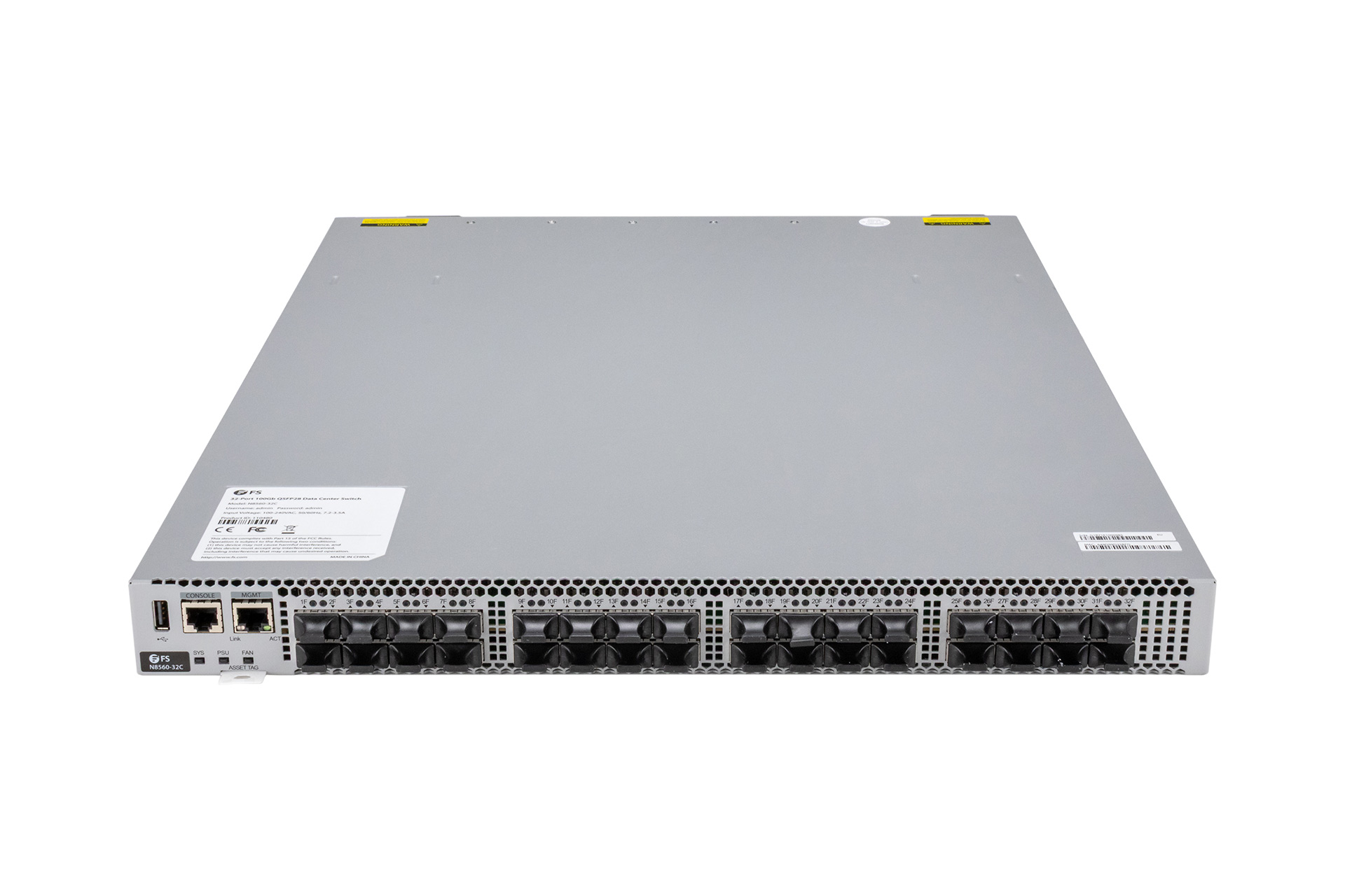 FS N8560-32C ToR Switch, 32x 100GbE QSFP28