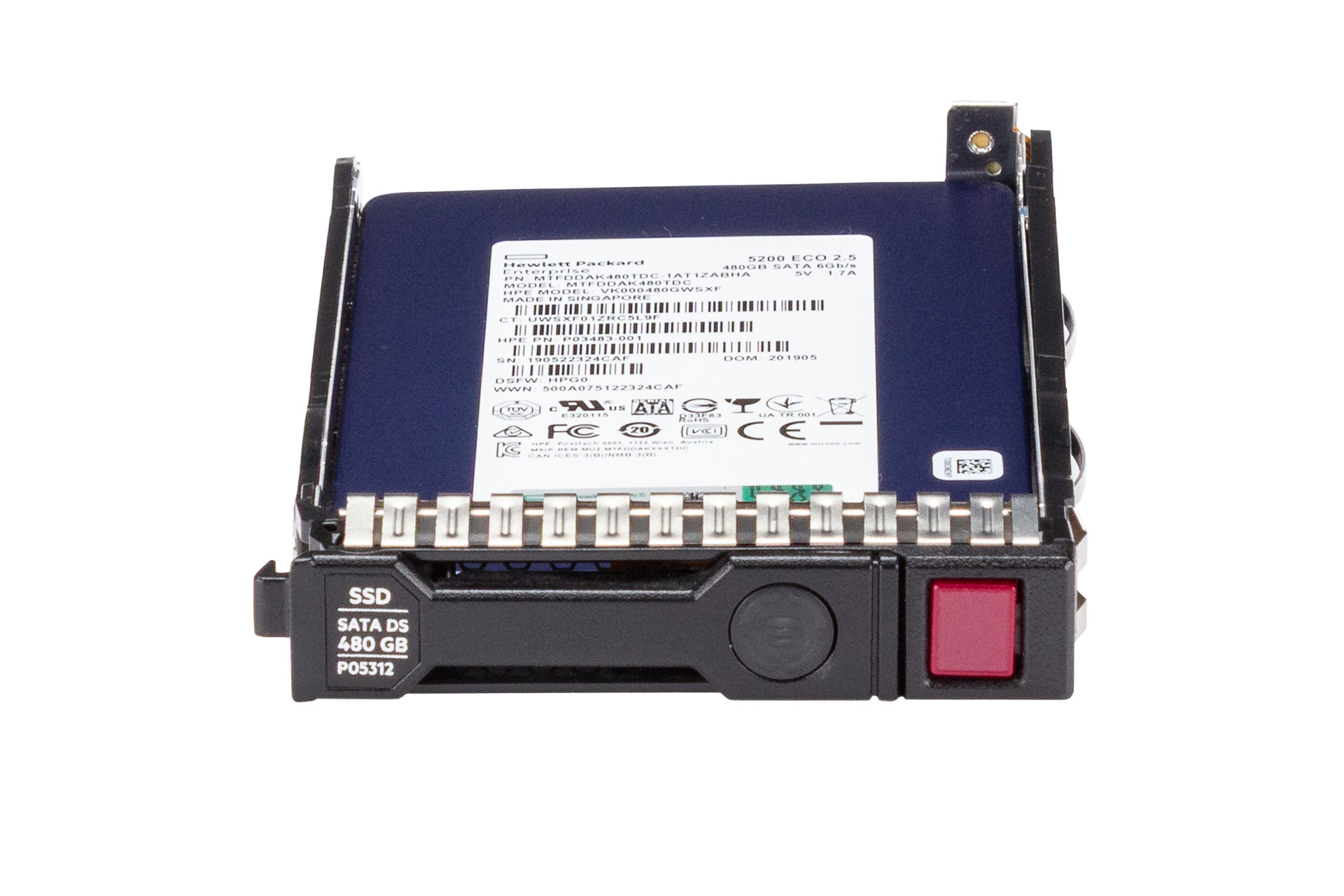 HPE 480GB 6G SATA SSD