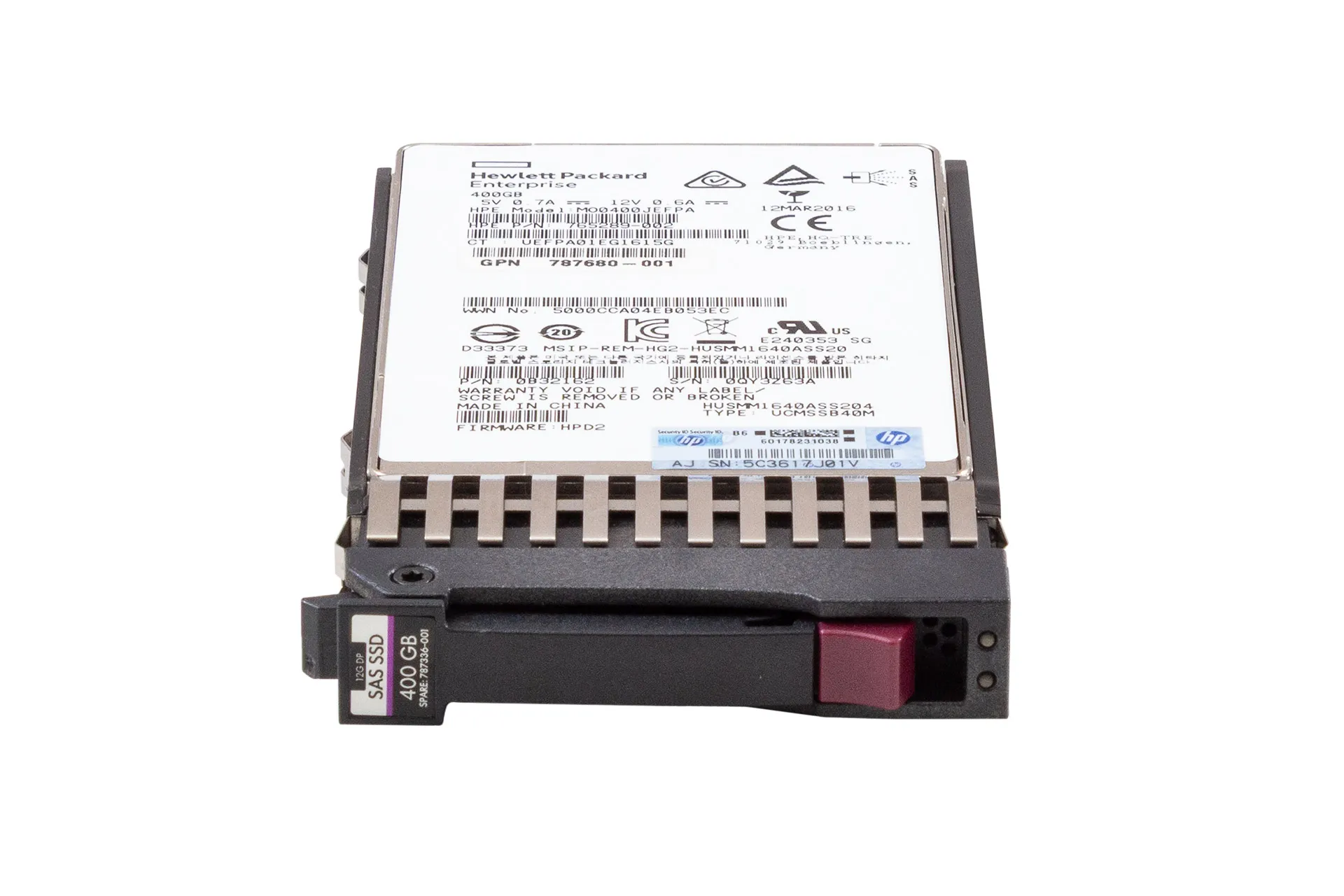 HPE SSD 400GB 12G SAS 2.5" SFF EM für MSA top