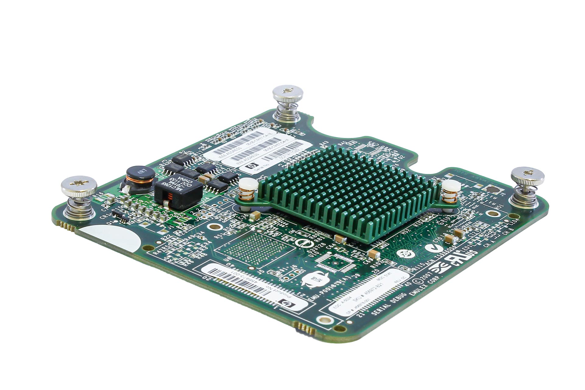 Emulec Controller HPE Emulex LPe1205 8GB Host Bus Adapter Mezzanine Fibre Channel Dual ...