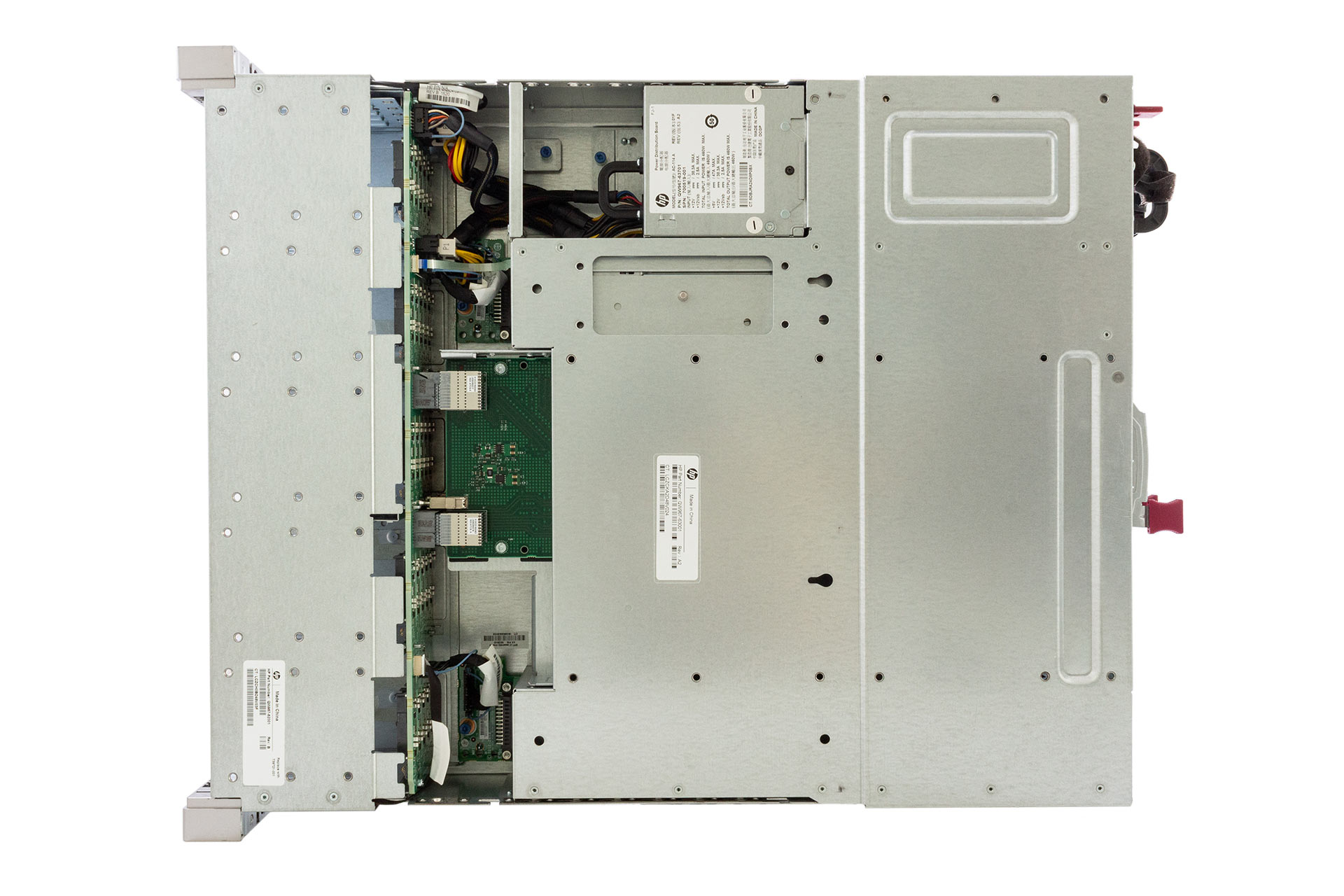 HPE D3700 Disk Enclosure, 25xSFF, 2x IO-Module 12G SAS DP, 2x 460W, top