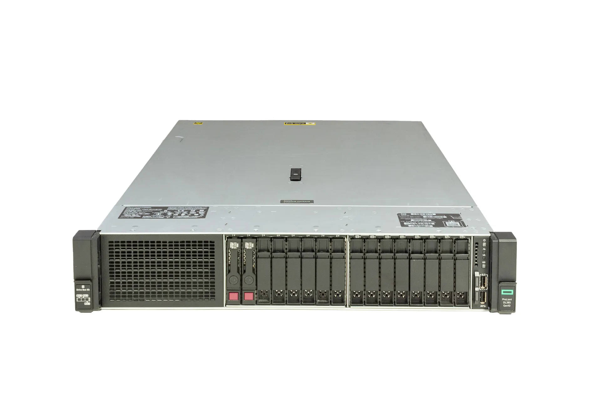 HPE ProLiant DL380 Gen10 Rack Server 2x Xeon Gold 6142 2.60GHz 16-Core 32GB RAM, 8xSFF, 8xNVMe 1x PCI-Cage HPE ProLiant DL380 Gen10 Rack Server 2x Xeon Gold 6142 2.60GHz 16-Core 32GB RAM, 8xSFF, 8xNVMe 1x PCI-Cage