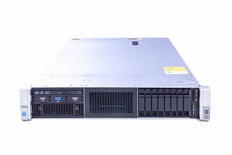 HPE DL380 Gen9, 2x E5-2650v3 2.30GHz, 10-Core, 32GB PC4-2133 RAM, 8xSFF, 2x PCI-Cage, DVD-RW, 2x800W