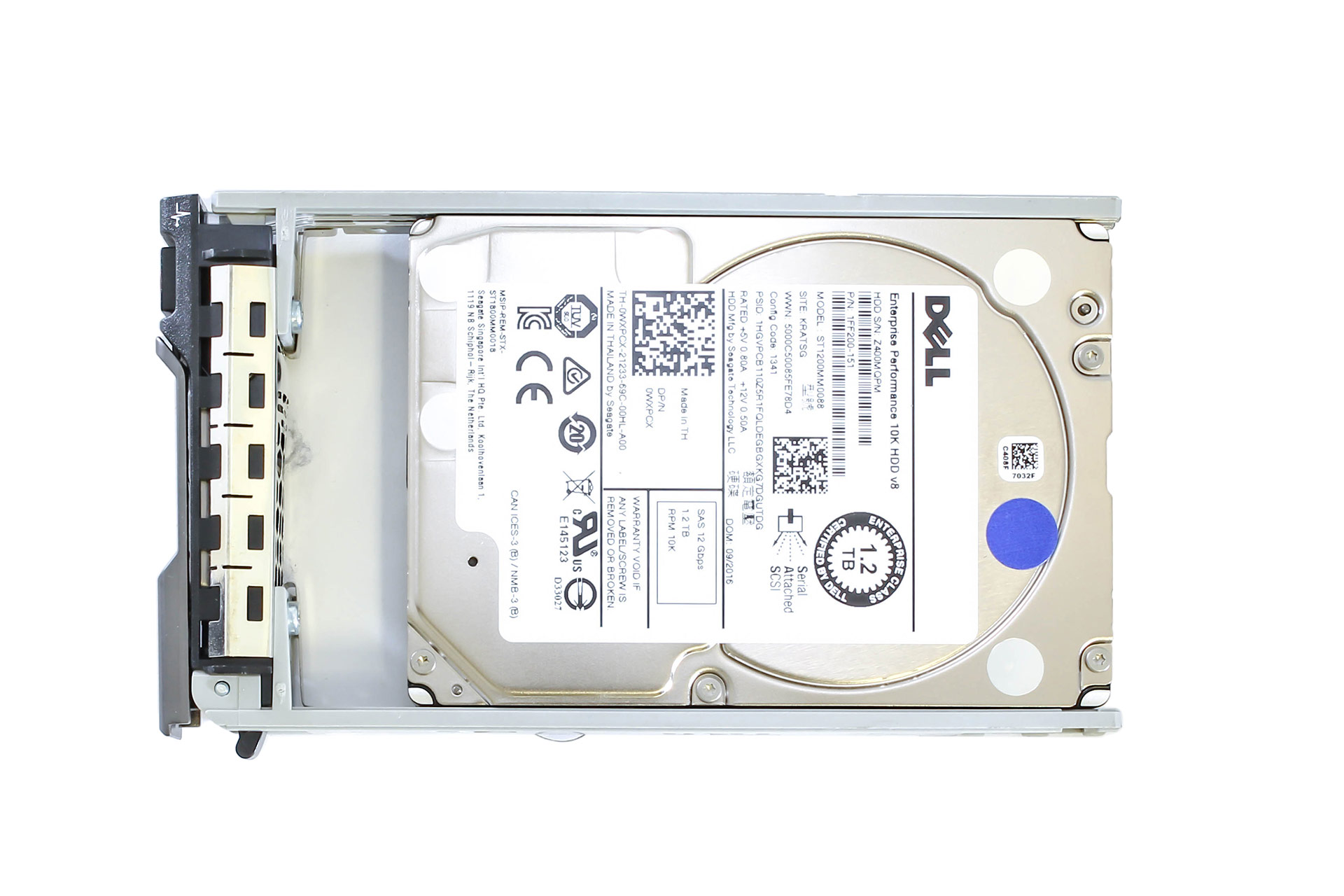 DELL HDD 1.2TB 12G SAS 10k 2.5“ SFF inkl. HDD Rahmen