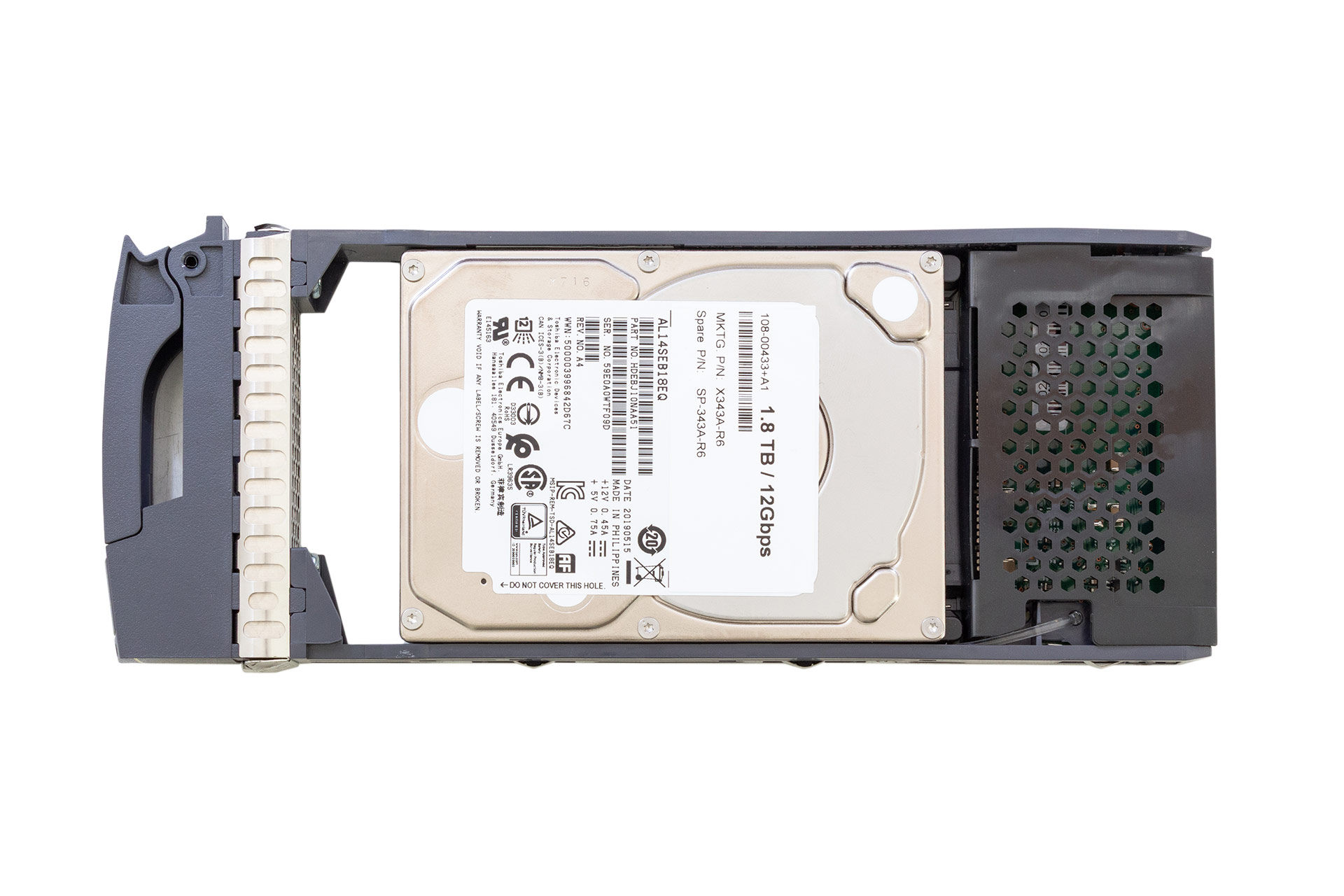 NetApp HDD 1.8TB 12G SAS 10k 2.5" SFF Festplatte