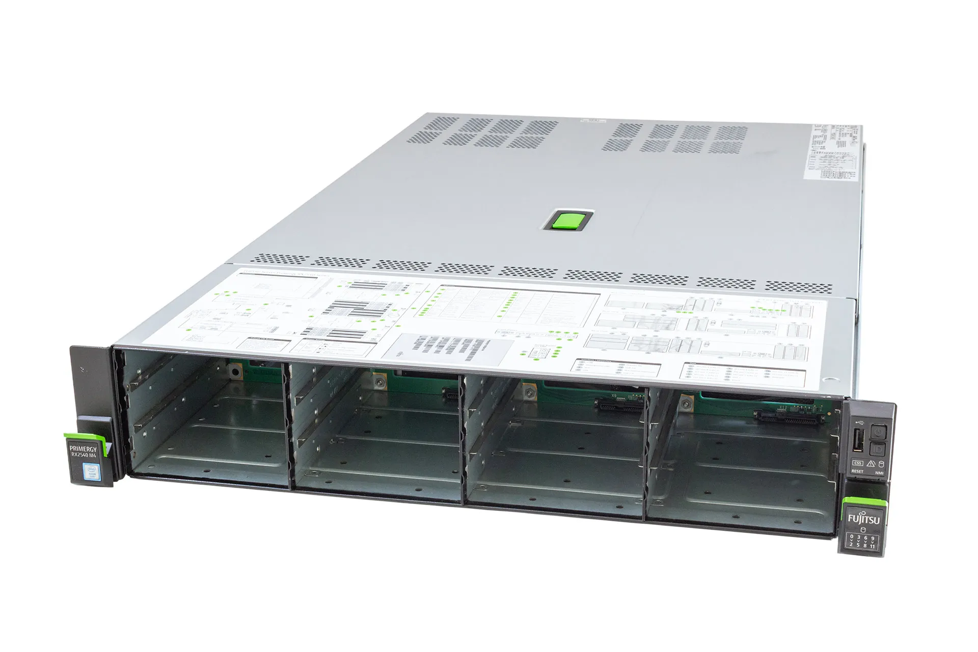 Fujitsu Primergy RX2540 M4 Rack-Server, 2x Gold 6132 2.60GHz, 14-Core, noRAM, 12LFF, EP400i, 4xSFF(SATA)