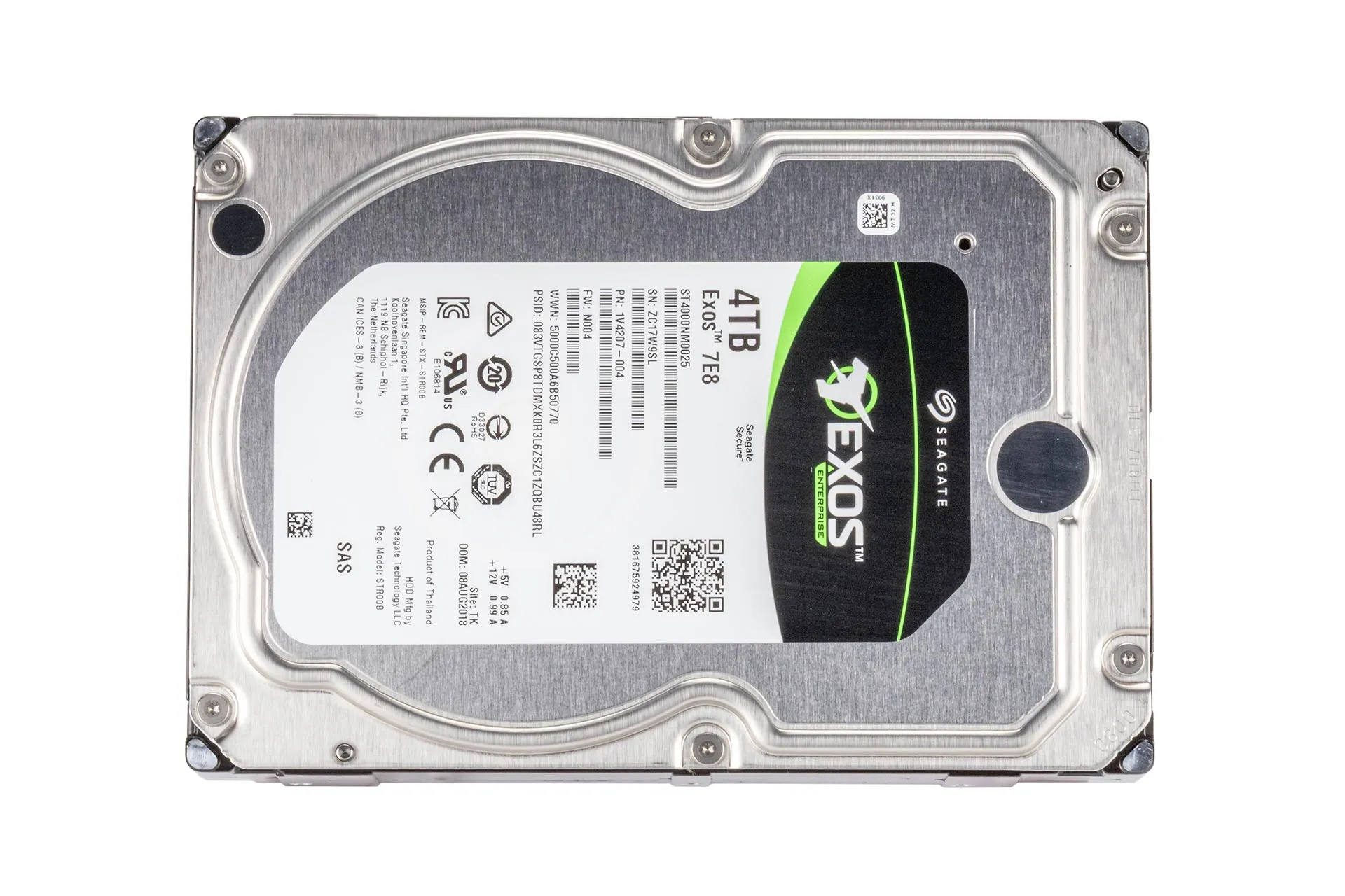Seagate 4TB 12G SAS HDD 7.2k, 3.5 Zoll LFF Festplatte für Server, EXOS-7E8, 128MB Cache Seagate 4TB 12G SAS HDD 7.2k, 3.5 Zoll LFF Festplatte für Server, EXOS-7E8, 128MB Cache