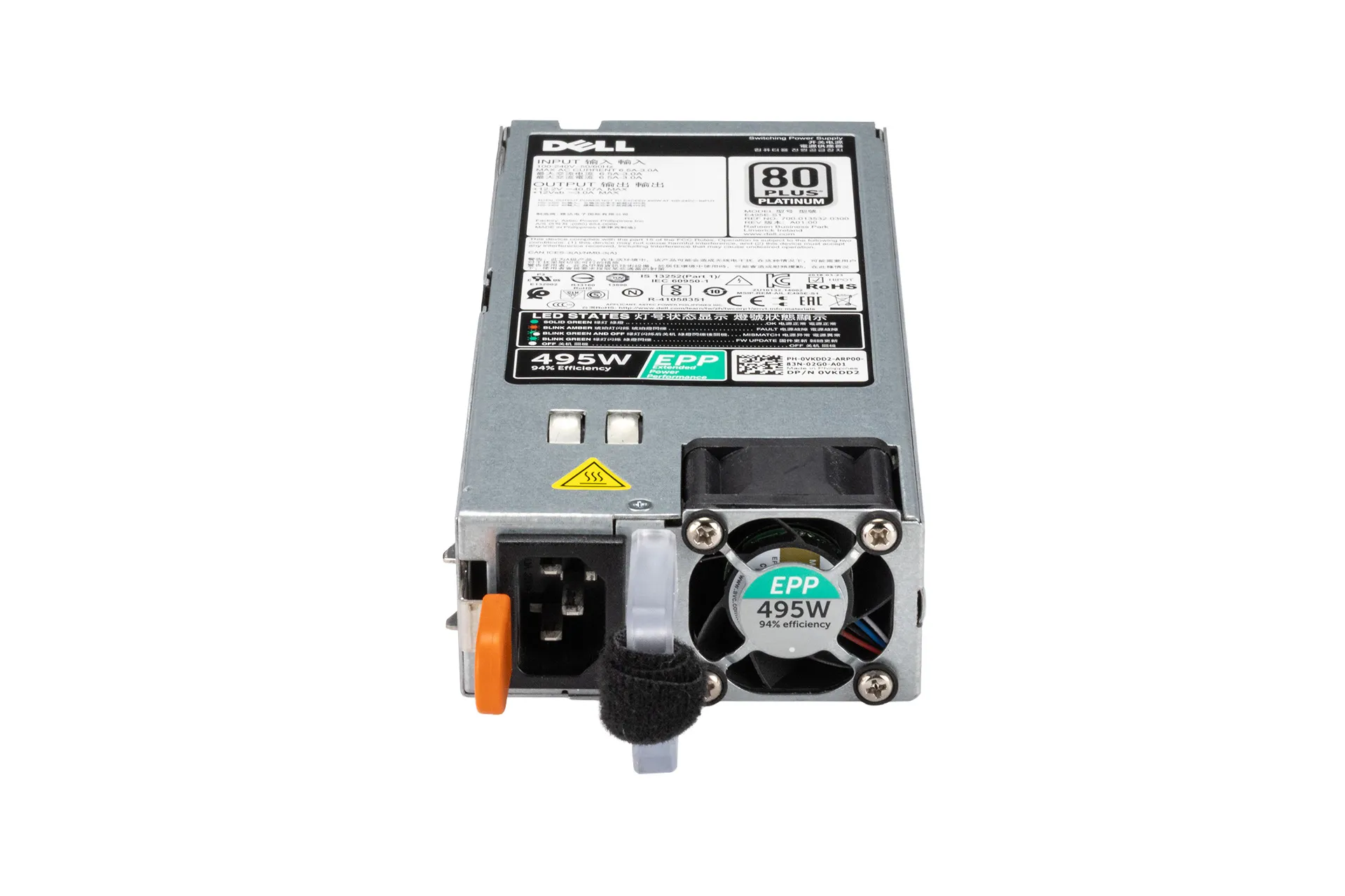 Dell PSU 495W E495E-S1 Netzteil für PowerEdge R740, T440 Dell PSU 495W E495E-S1 Netzteil für PowerEdge R740, T440